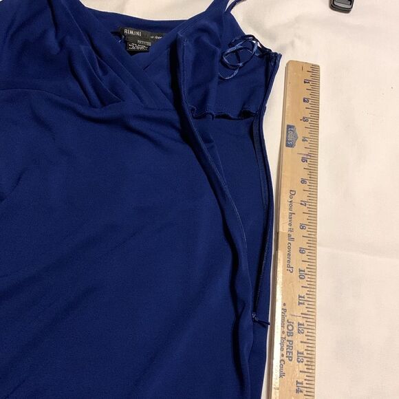 Rimini Petites Size 4 formal maxi dress with sequined spaghetti straps - Picture 6 of 10